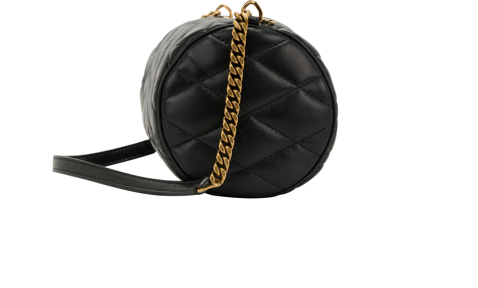 Small Sade Tube, &pound;695, Handbags, Black, Leather, Side view